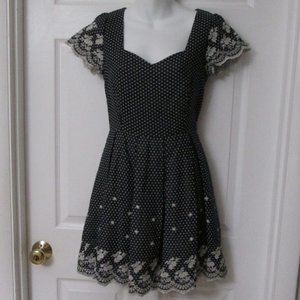 JUN & IVY Fit & Flare Embroidered Sweetheart Neckline Party Cocktail Dress